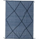 Moroccan custom rug from Beni Ourain, Wool and Thread, Blue